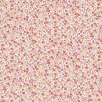 Sevenberry Petite Garden Quilt Fabric - Tiny Floral in Multi/Cream - 6110 D6-1 - Imported from Japan