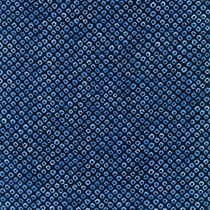 Sevenberry Shibori Blues Quilt Fabric - Diamonds in Dark Blue - 850257 D1-1 - Imported from Japan