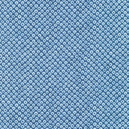Sevenberry Shibori Blues Quilt Fabric - Diamonds in Light Blue - 850257 D1-2 - Imported from Japan