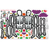 Sew and Go Halloween Quilt Fabric - Mr. Bones Skeleton Panel - SOLD AS A 36" x 60" PANEL