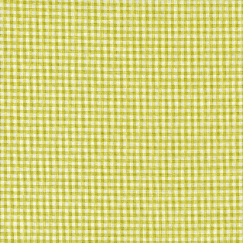 Shine Quilt Fabric - Gingham in Grass Green - 55676 16