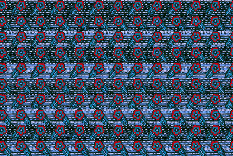 Shooting Star Quilt Fabric by Anna Maria Parry - Woodcarving in Indigo Blue - AMT121-62V