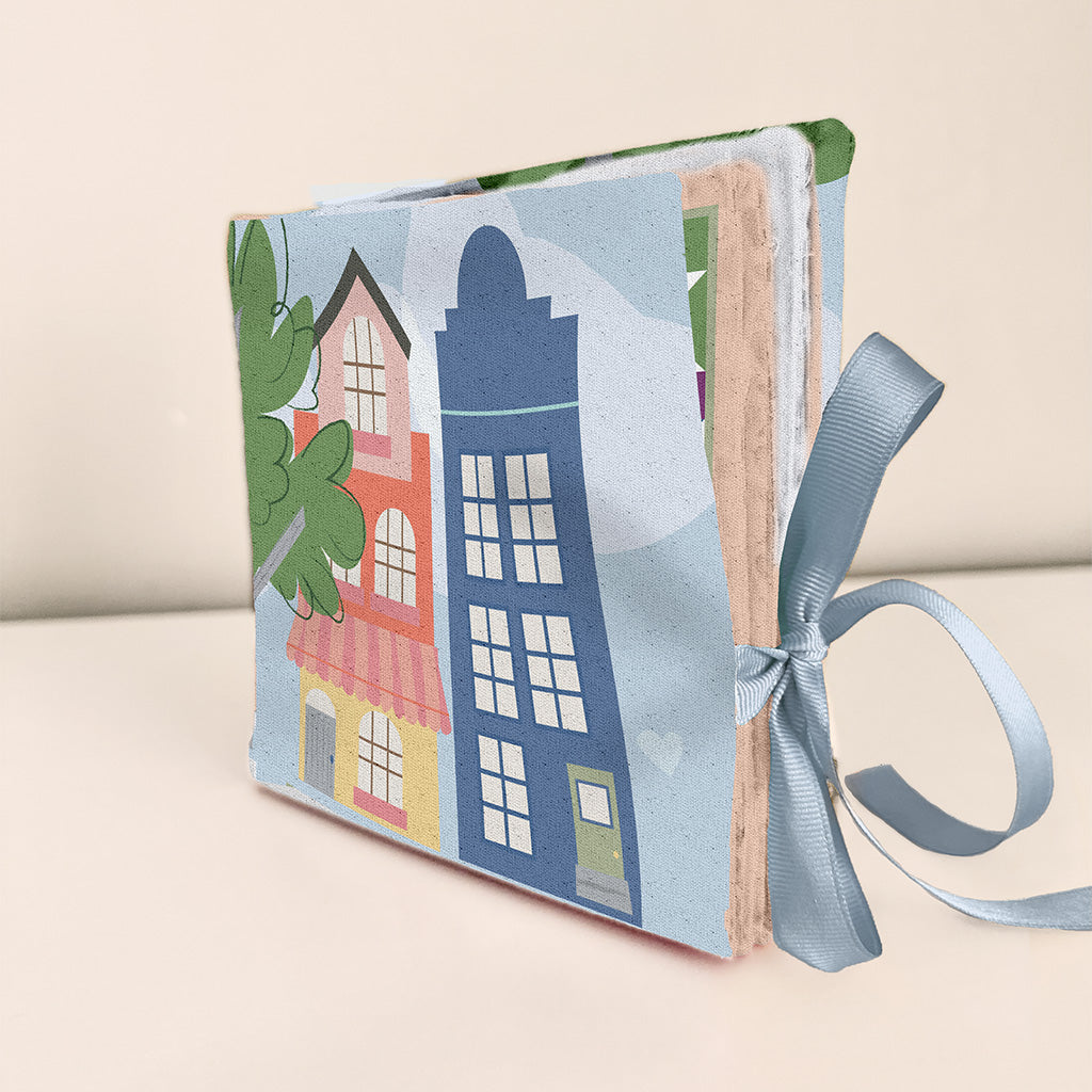 Shop Hop Quilt Fabric - Button Lane Doll House Canvas Panel - Y4795-5 - SOLD AS A 54" PANEL - 100% COTTON CANVAS