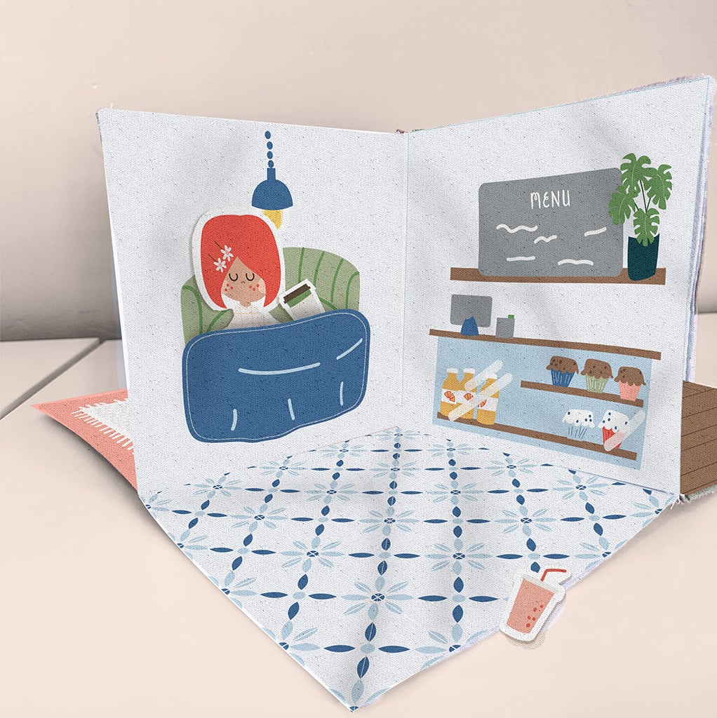 Shop Hop Quilt Fabric - Button Lane Doll House Canvas Panel - Y4795-5 - SOLD AS A 54" PANEL - 100% COTTON CANVAS