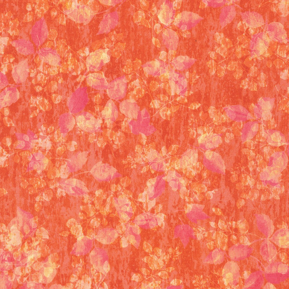 Sienna Quilt Fabric - Blender in Autumn Orange/Pink - SRKD-21167-191 AUTUMN
