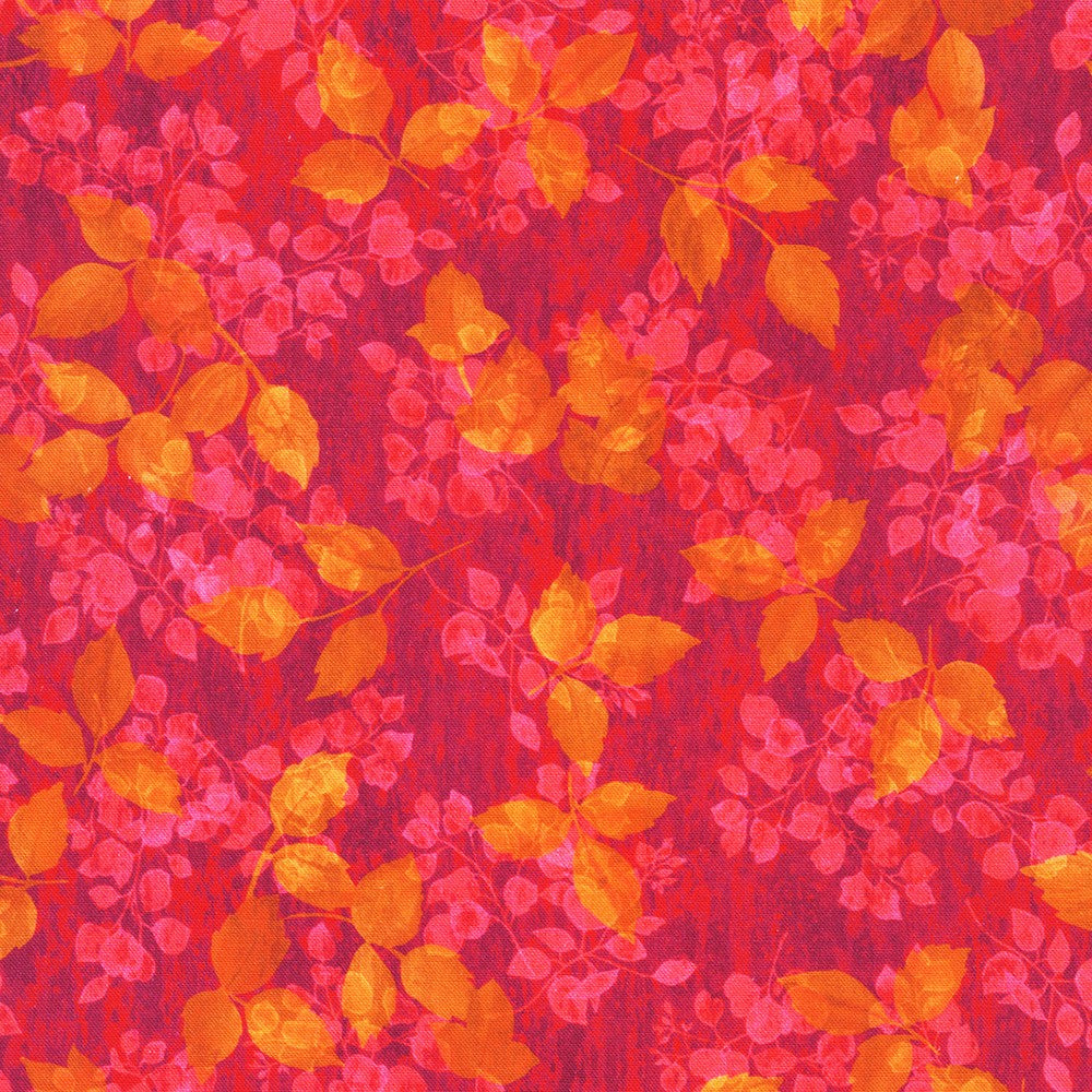 Sienna Quilt Fabric - Blender in Azalea Red/Orange - SRKD-21167-301 AZALEA