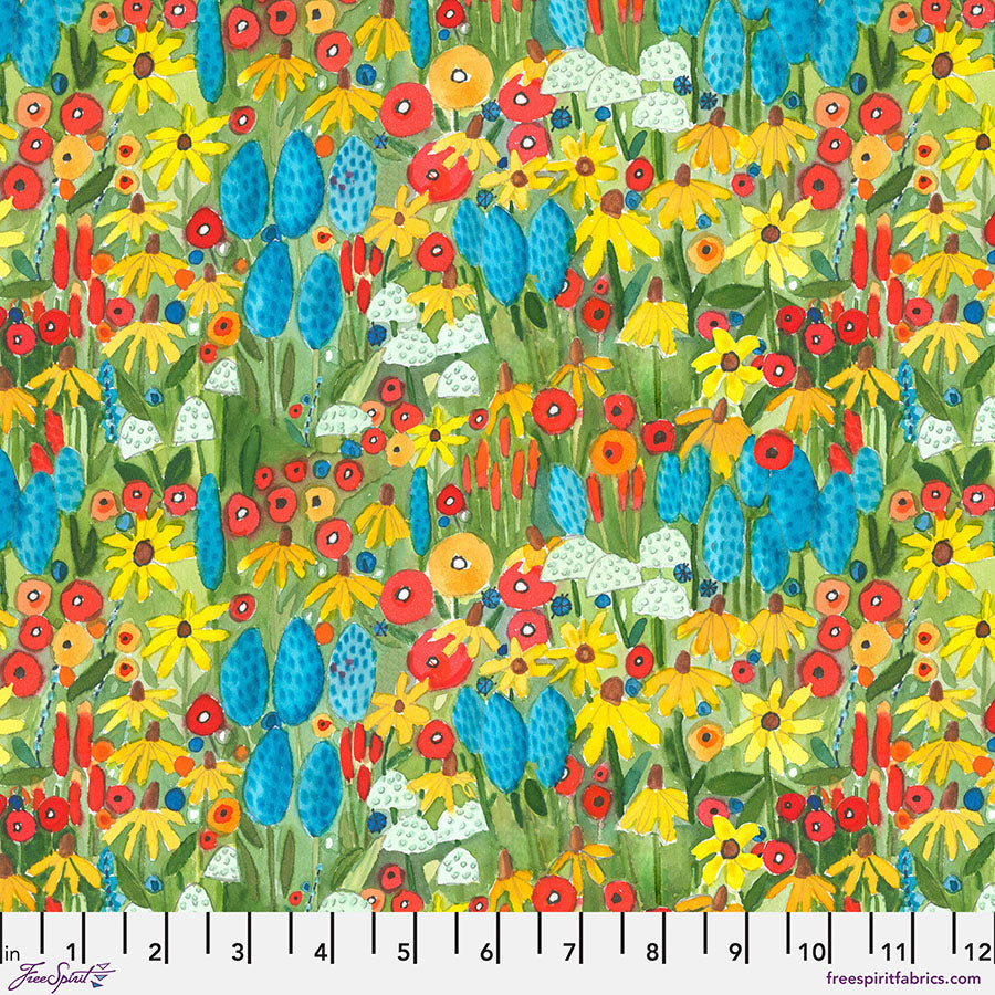 Sisters Mountain Meadow Quilt Fabric - Mountain Garden in Lupine/Multi - PWKD005.LUPINE