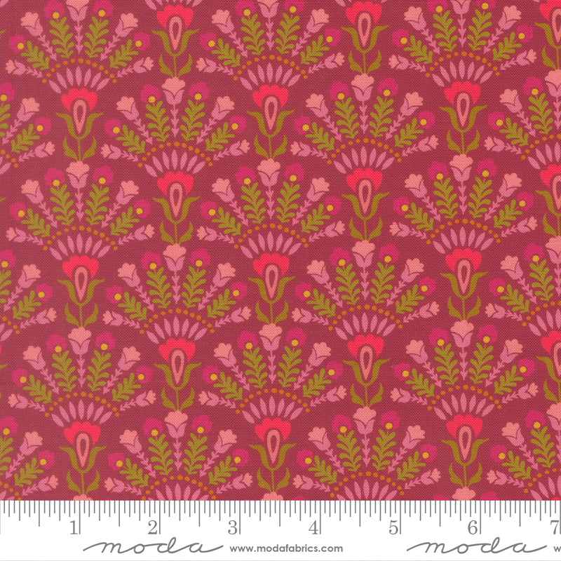 Sitara Quilt Fabric - Opaline in Rose Wine Dark Pink - 11983 20