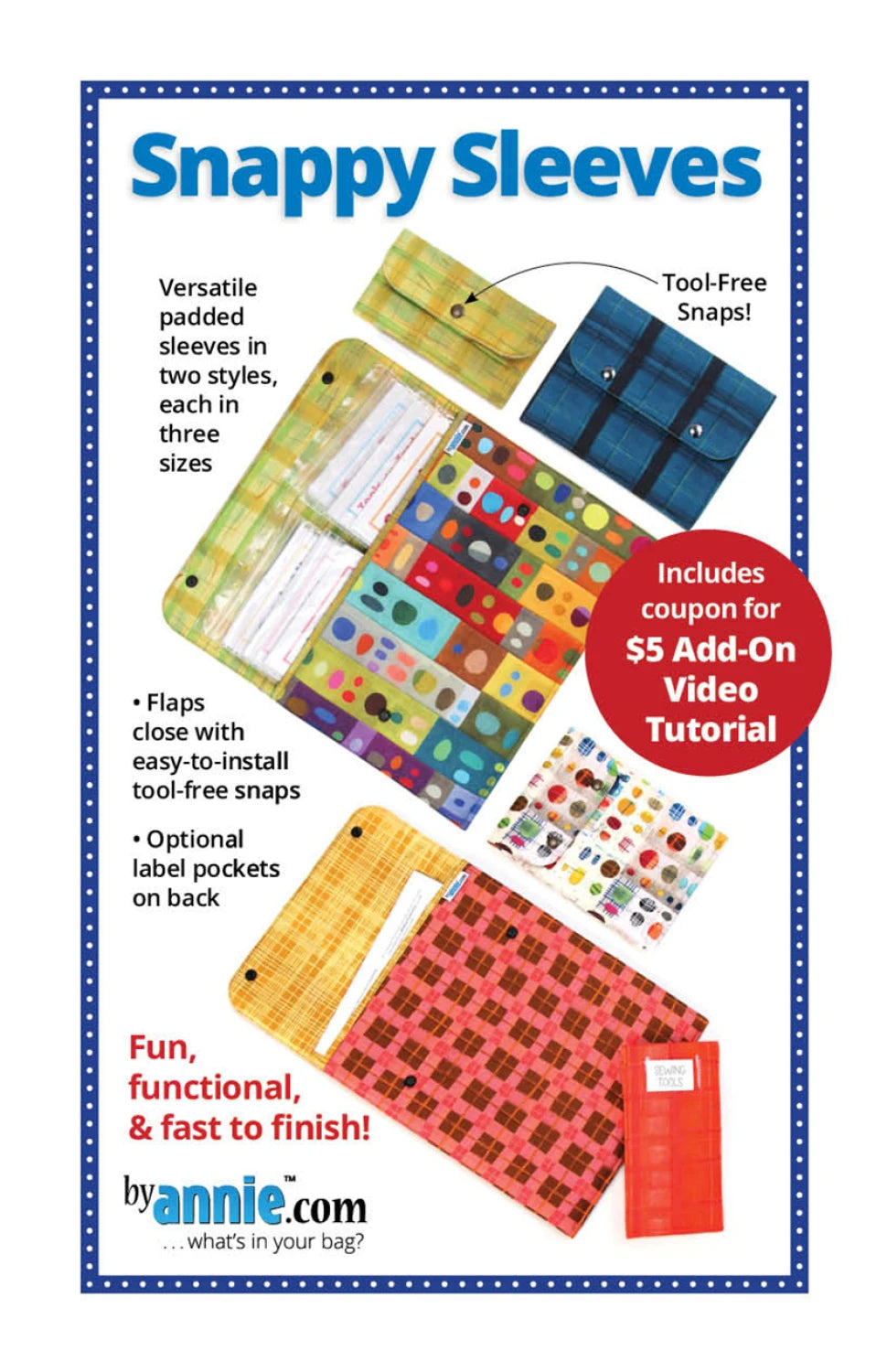 Snappy Sleeves Pattern from By Annie - PBA317