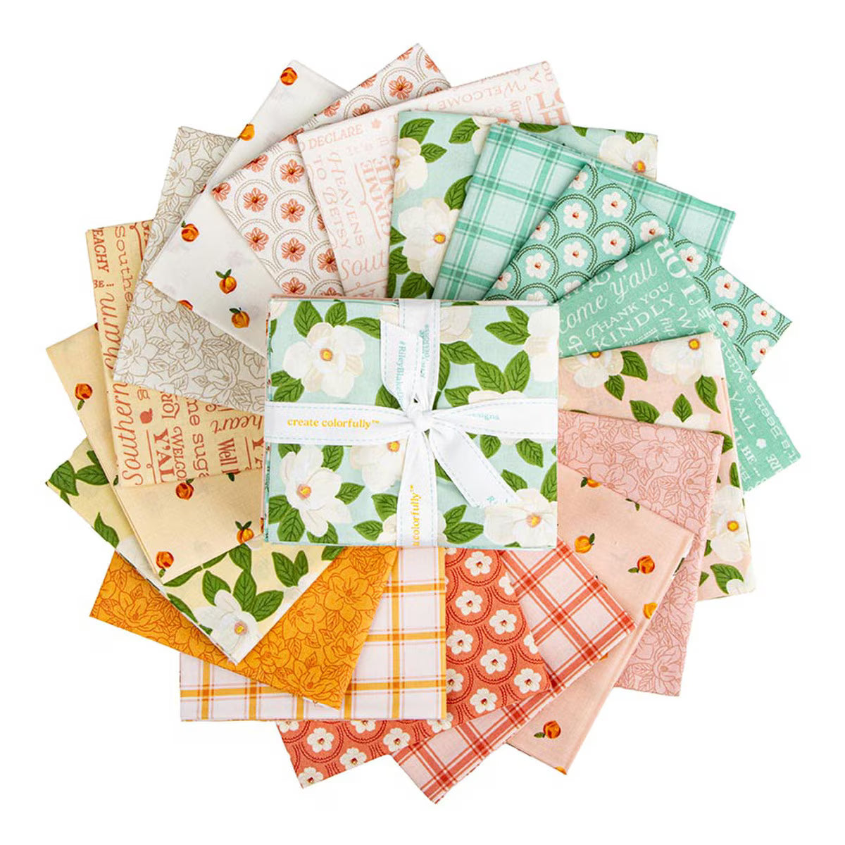 Southern Charm Quilt Fabric - 18 Piece Fat Quarter Bundle - FQ-17440-18