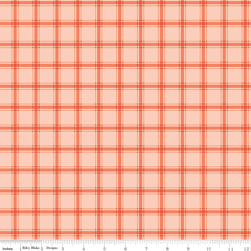 Southern Charm Quilt Fabric - Gingham in Peaches n Cream - C17444-PEACHES