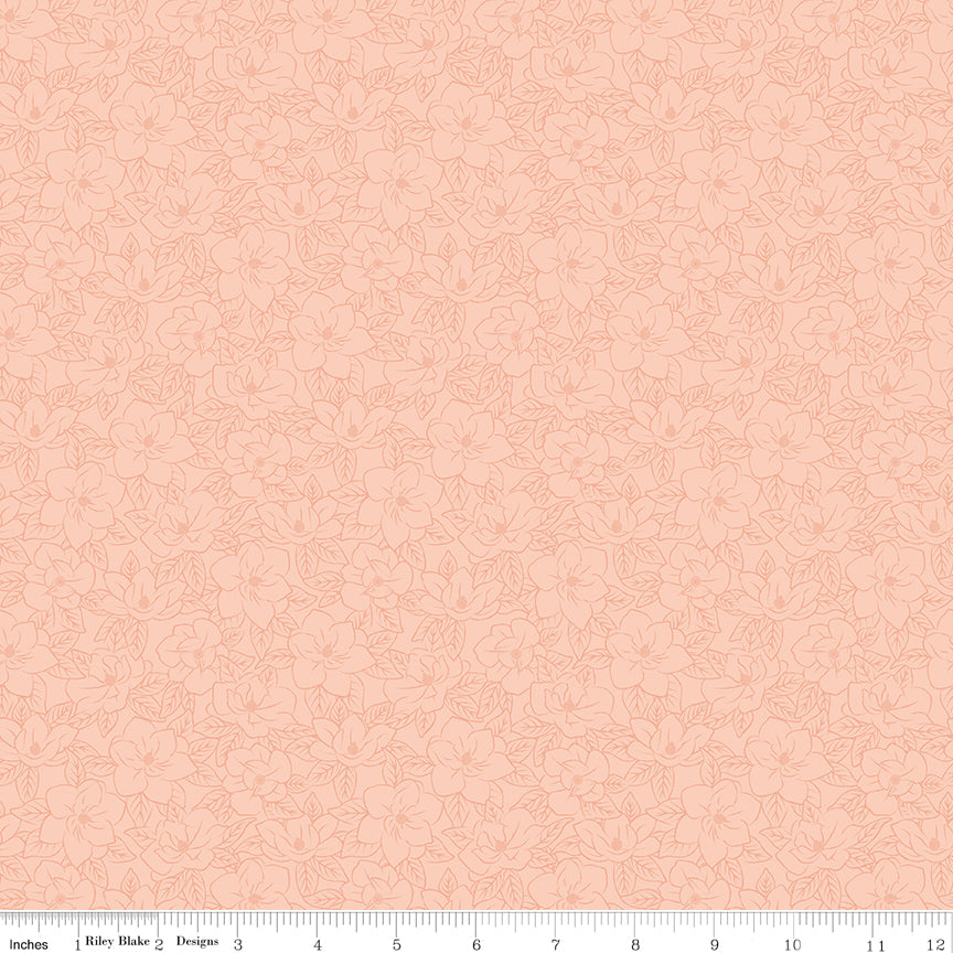 Southern Charm Quilt Fabric - Magnolia Tonal in Peaches n Cream - C17445-PEACHES