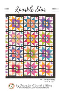 Sparkle Star Quilt Pattern by Branch and Blume - featuring Maker's Delight - BNB-2602