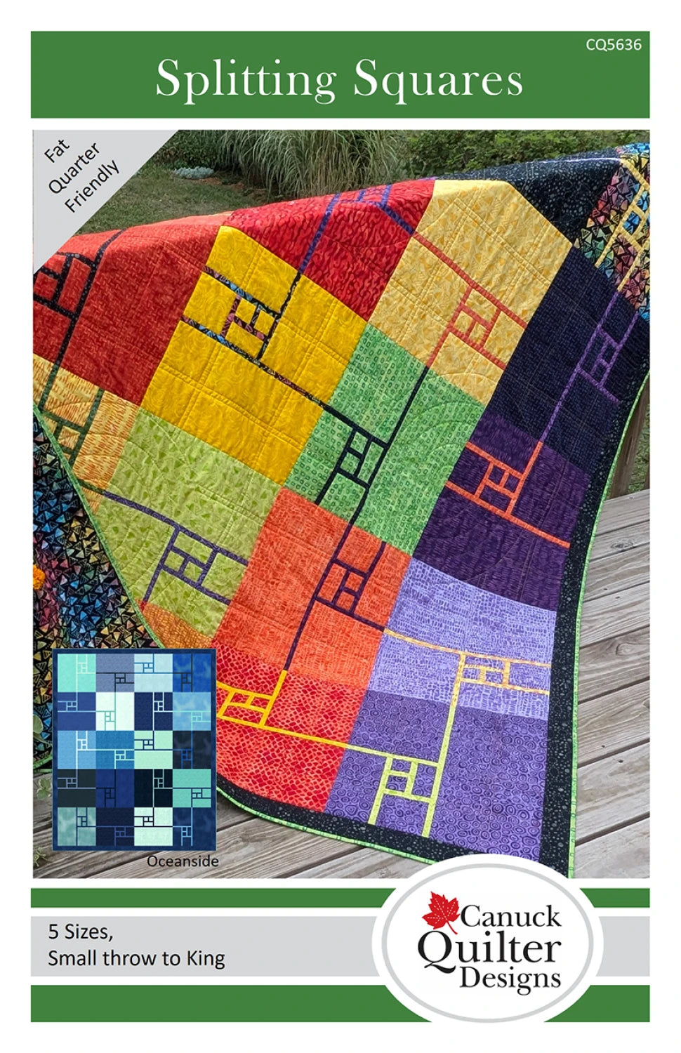Splitting Squares Quilt Pattern - CQ5636