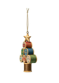 Spool Tree Christmas Ornament - CH4010