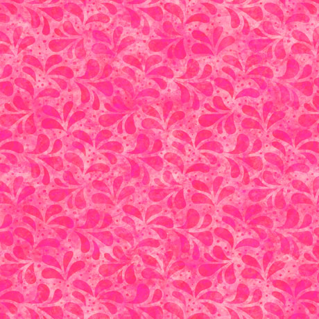 Spring Bling Quilt Fabric - Leaf Tonal in Bubblegum Pink - 2600 30772 P