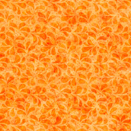 Spring Bling Quilt Fabric - Leaf Tonal in Orange - 2600 30772 O