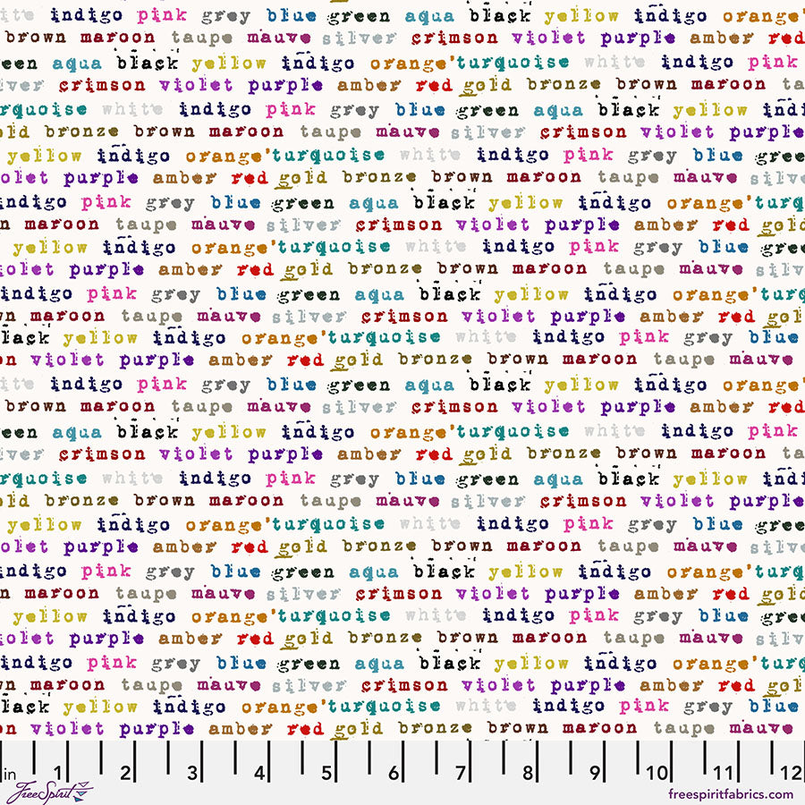 Stamped Quilt Fabric - Polychrome in Paper/Multi - PWSE052.PAPER