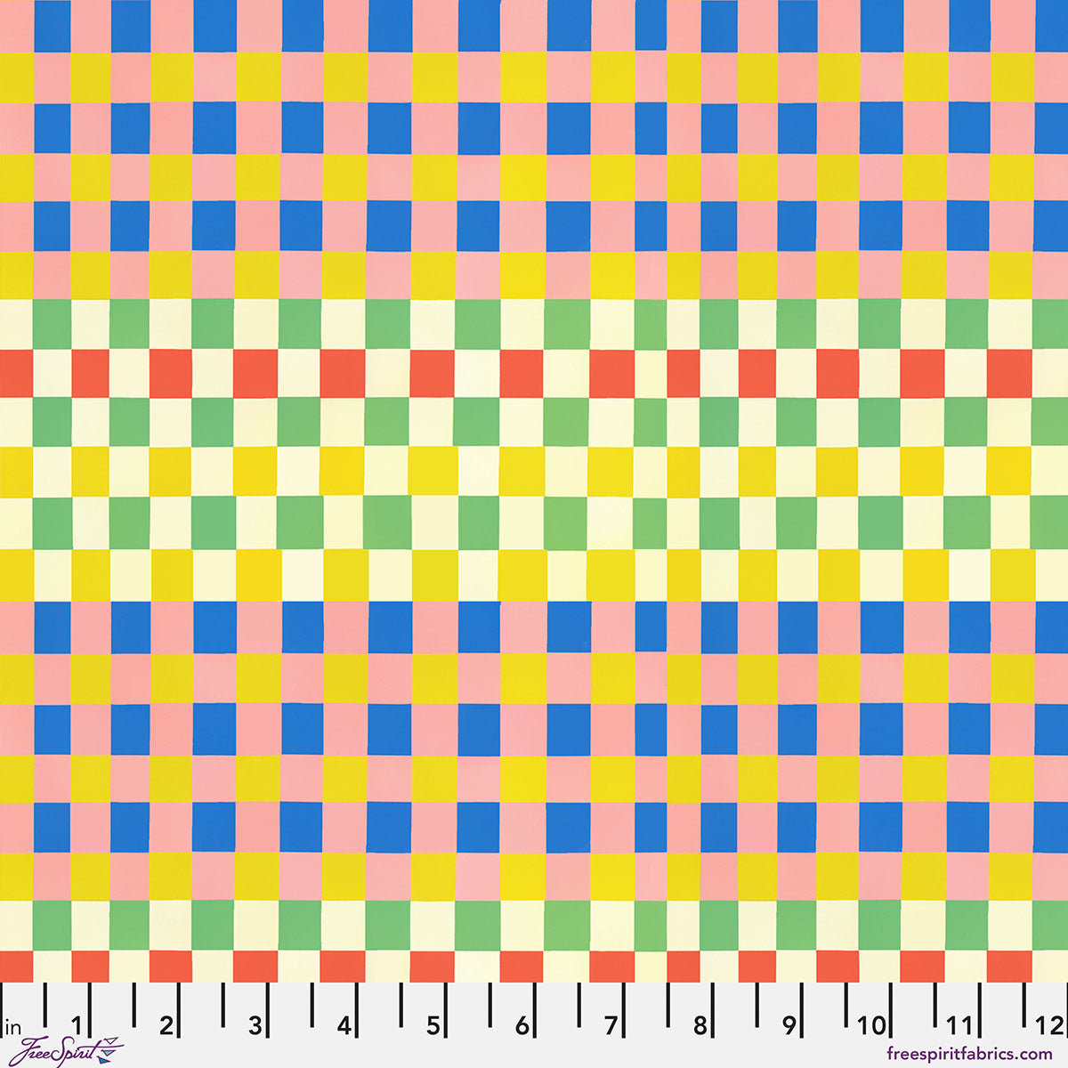 Stannie and Lloyd Quilt Fabric - Checkered Past in Mixie Multi - PWAE014.MIXIE