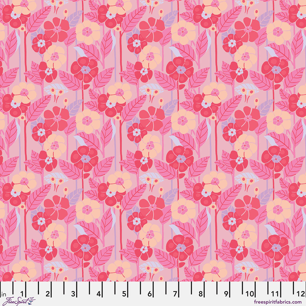 Stannie and Lloyd Quilt Fabric - Emma's Garden in Bloom Pink - PWAE006.BLOOM