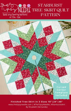 Starburst Christmas Tree Skirt Pattern - TTN-134