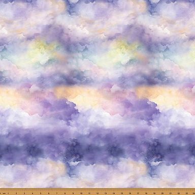 Stardust Fables Quilt Fabric - Colorful Clouds in Orchid Purple - Y5843-223 ORCHID