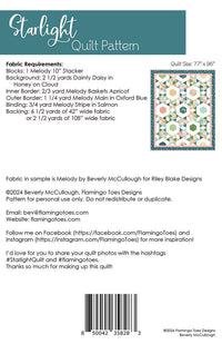 Starlight Quilt Pattern by Flamingo Toes - P138-STARLIGHT