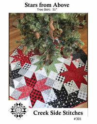 Stars From Above Tree Skirt Pattern - CSS201