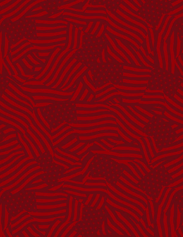 Stars of Valor Quilt Fabric - Flag Texture All Over in Red - 3028 30091 333
