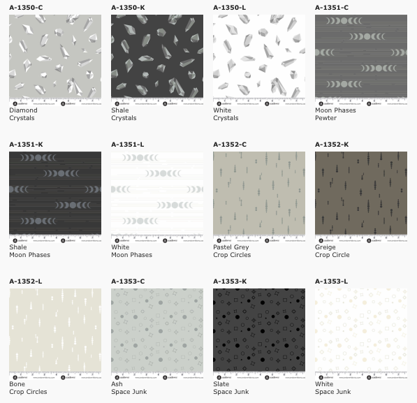 Still Quilt Fabric by Libs Elliott - 10 x 10 squares - 3S-STILL-X - set of 42 10" squares
