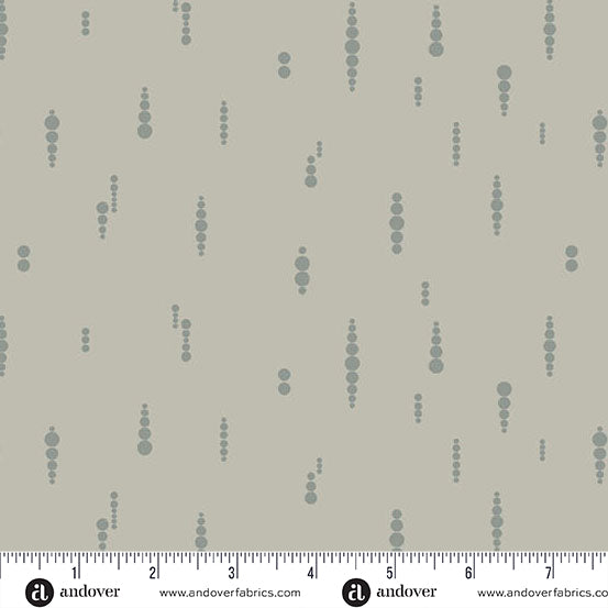 Still Quilt Fabric by Libs Elliott - Crop Circles in Grey (Gray) - A-1352-C