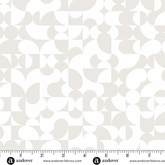 Still Quilt Fabric by Libs Elliott - Half Dome in Dove (Cream/Gray) - A-1346-L