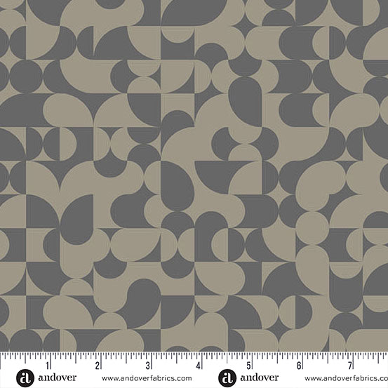 Still Quilt Fabric by Libs Elliott - Half Dome in Greige (Tan/Gray) - A1346-C