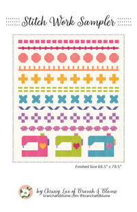 Stitch Work Sampler Quilt Pattern by Branch and Blume - featuring Maker's Delight - BNB-2601