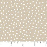 Story Book Quilt Fabric - Dots in Taupe - 91338-14