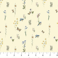 Story Book Quilt Fabric - Plants in Yellow - 91336-50