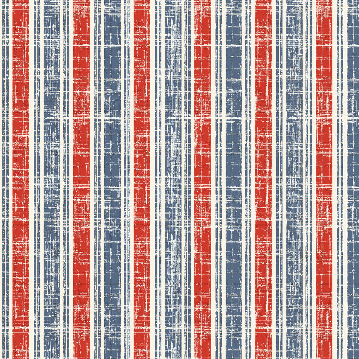 Stripes and Stars Quilt Fabric - Stripes in Multi - W140-010-035