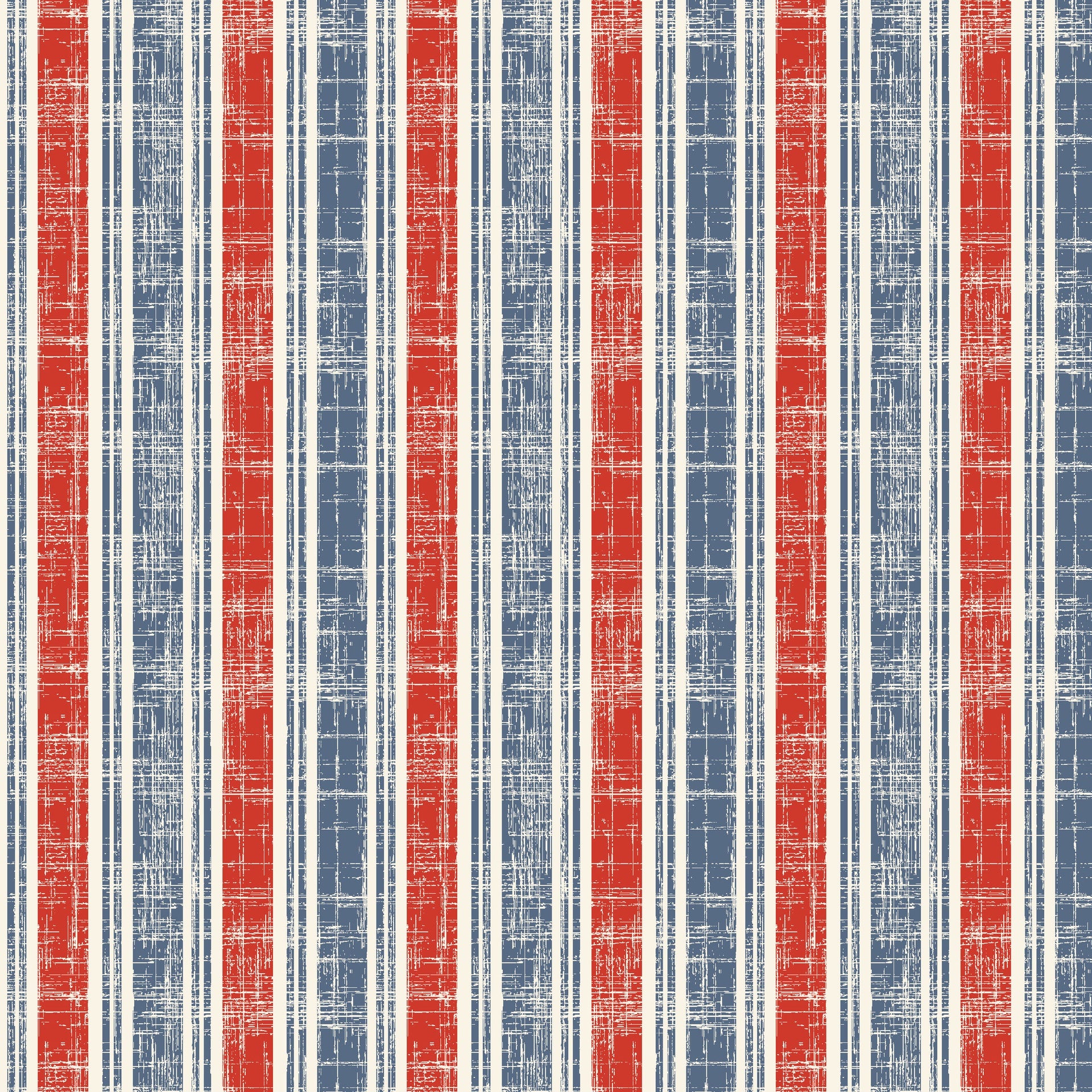 Stripes and Stars Quilt Fabric - Stripes in Multi - W140-010-035