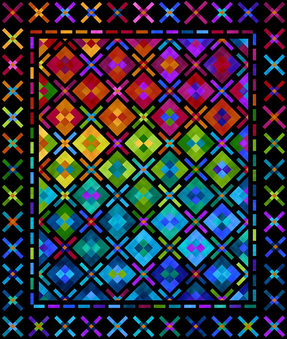 Summer Sparkles Quilt Pattern - featuring Interwoven - LSSUS