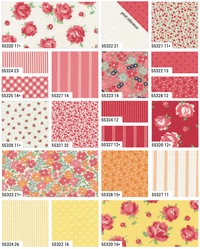 Summertime Quilt Fabric - 40 piece Fat Quarter Bundle - 55320AB