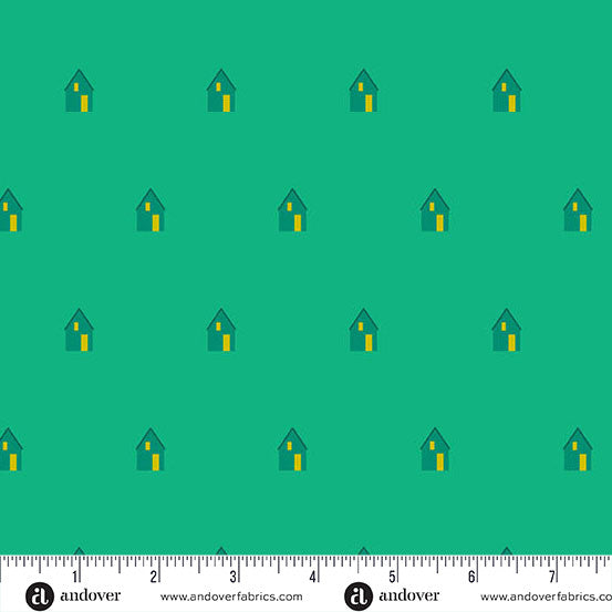 Sun Print 2026 Quilt Fabric by Alison Glass - Cabin in Alpine Green - A-10047-G