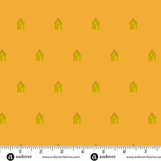 Sun Print 2026 Quilt Fabric by Alison Glass - Cabin in Sunny Yellow - A-10047-Y