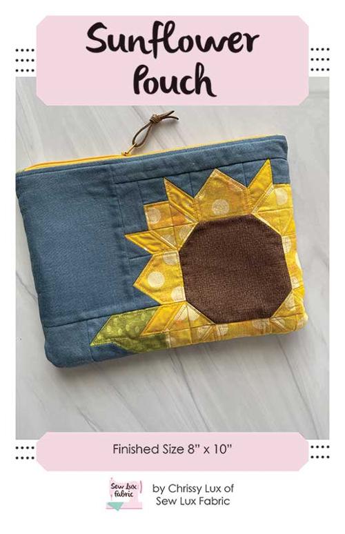 Sunflower Pouch Pattern by Chrissy Lux - SLF 2071