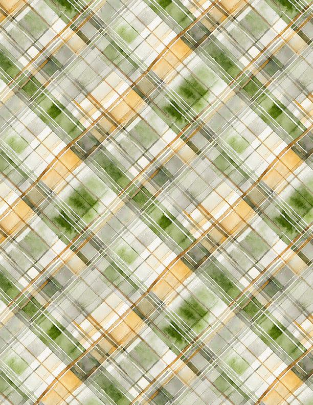 Sunkissed Quilt Fabric - Plaid in Green - 1665 33920 175