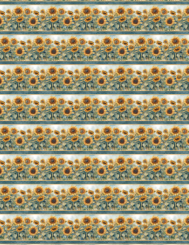 Sunkissed Quilt Fabric - Repeating Stripe in Multi - 1665 33915 547