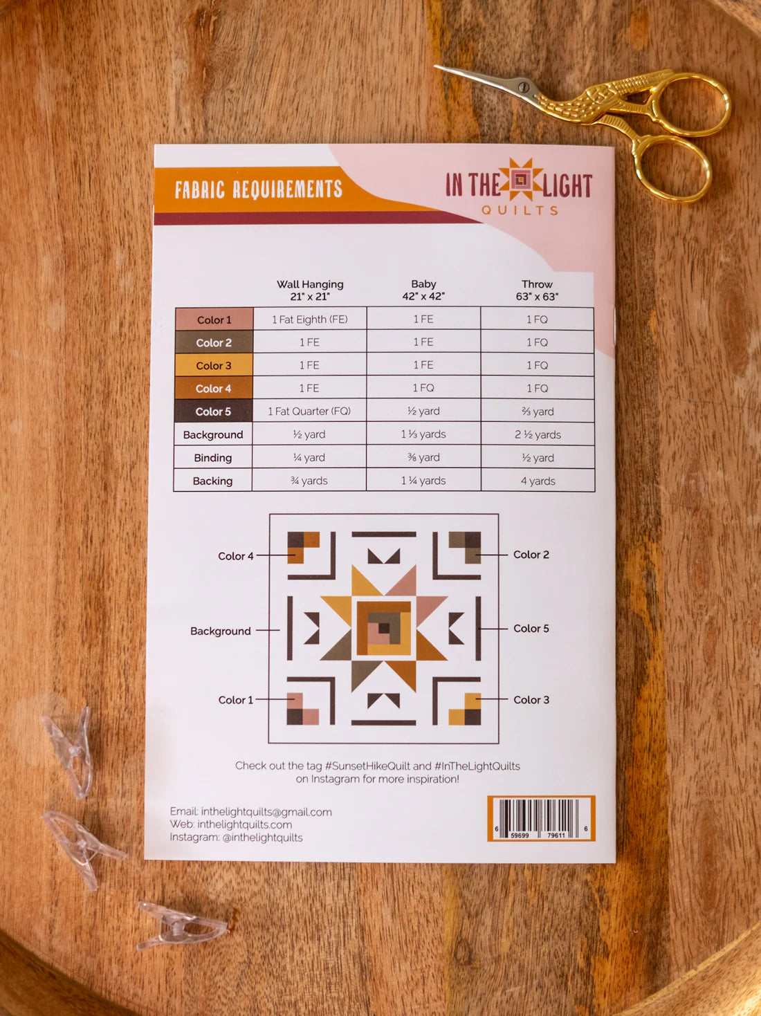Sunset Hike Quilt Pattern