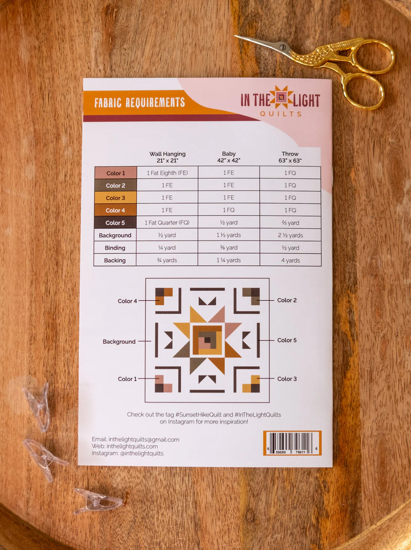 Sunset Hike Quilt Pattern