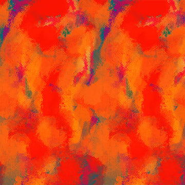 Sunset Strokes Quilt Fabric - Evening Storm in Maelstrom Orange - 10805-59