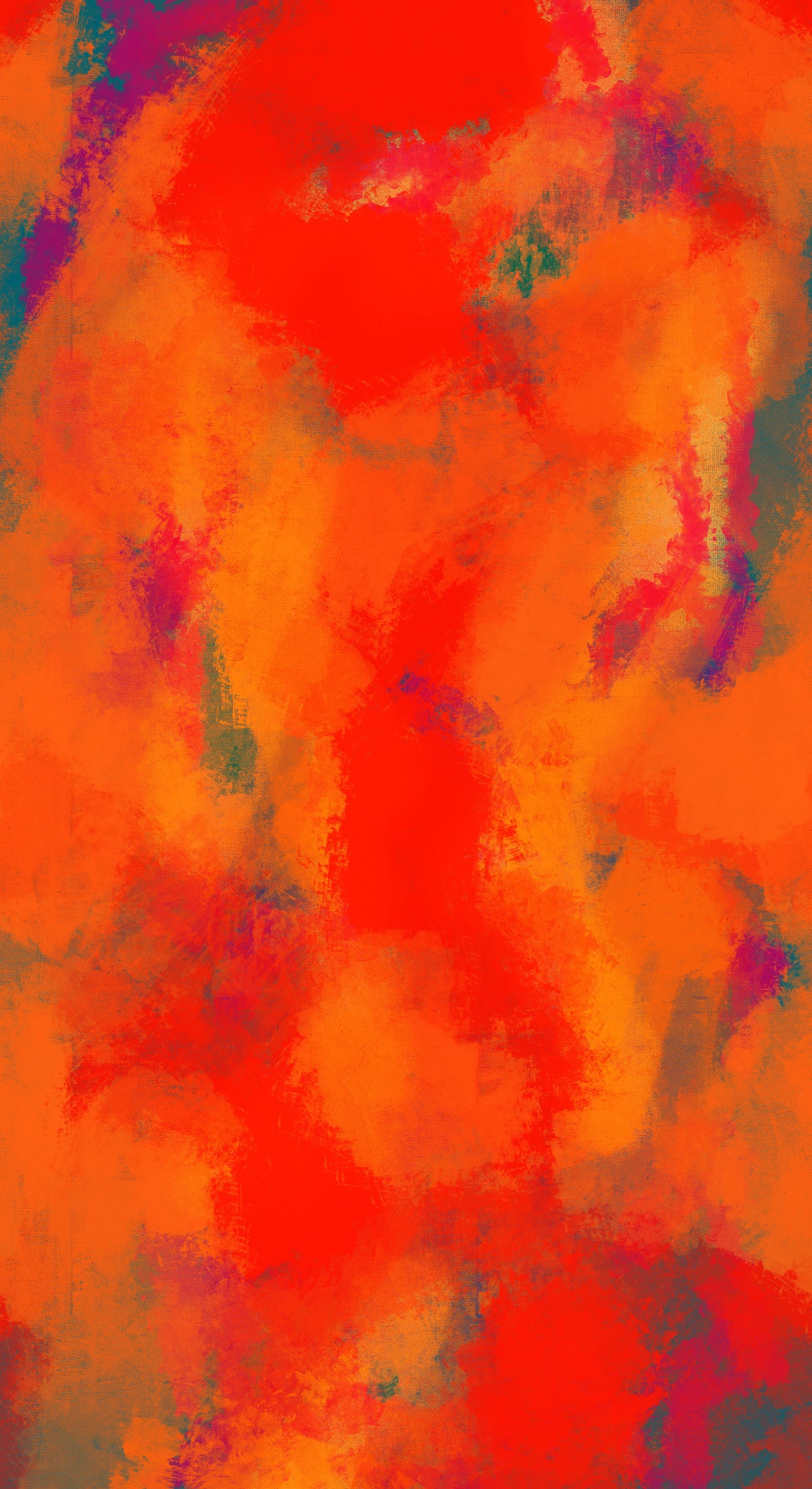 Sunset Strokes Quilt Fabric - Evening Storm in Maelstrom Orange - 10805-59
