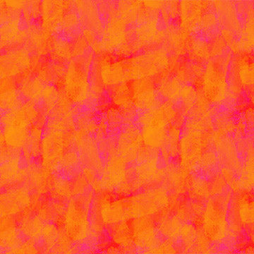 Sunset Strokes Quilt Fabric - Sailor's Delight in Caliente Orange - 10801-58